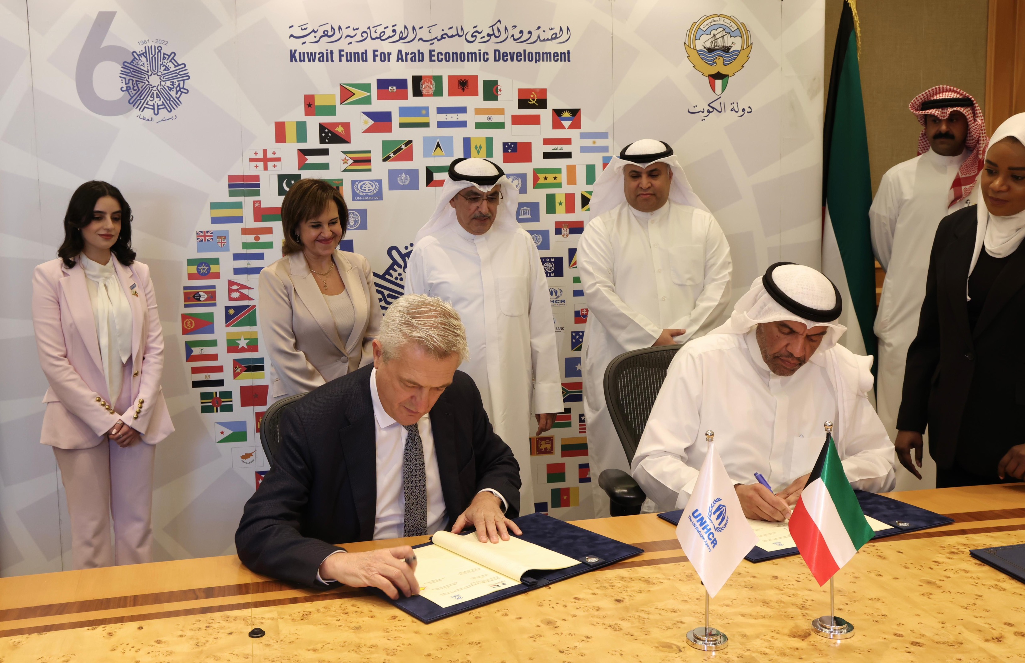 Signature of two Grant Agreements Totalling USD 5,700,000 for Financing of two Projects Undertaken by The United Nations High Commissioner for Refugees (UNHCR)