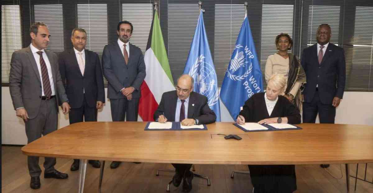 توقيع مذكرة تفاهم للتعاون الإنمائي بين الصندوق الكويتي للتنمية الاقتصادية العربية وبرنامج الأغذية العالمي