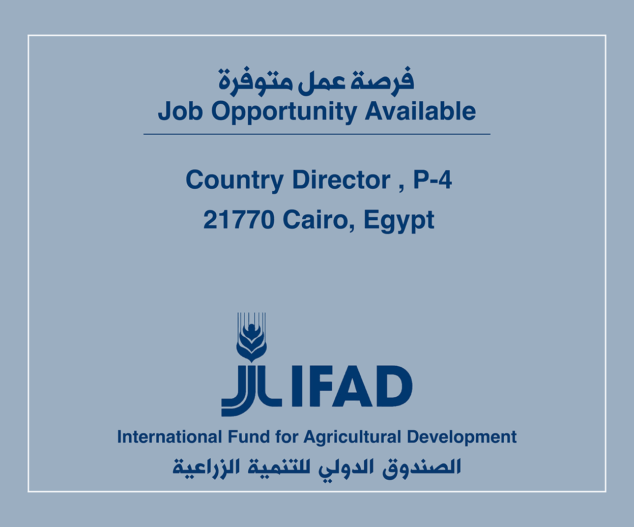 Job Opportunity at IFAD