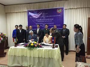 Signature Of A Loan Agreement In The Lao Peoples Democratic Republic