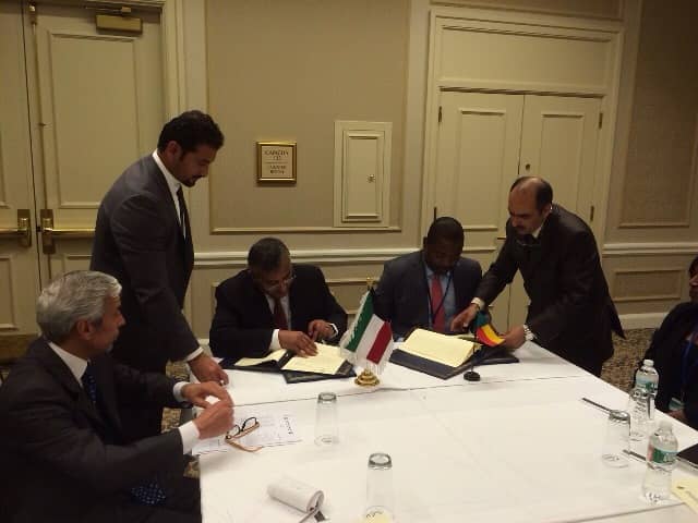 Signing An Agreement In The Republic Of Benin