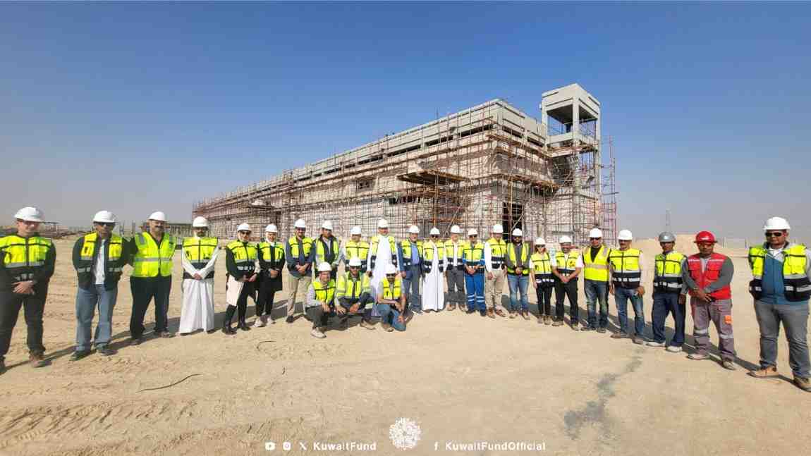 During the Delegation's Inspection of the "Al-Wafra Power Station” Funded by the Kuwait Fund for Development Al-Shaikh: Al-Wafra Power Station Project Surpasses 50% Completion, Anticipated Delivery in December 2024