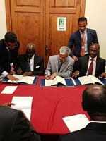 Signature Of Agreement For A Grant To The Republic Of Guinea