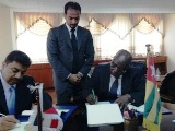 Signing A Loan Agreement In The Republic Of Togo