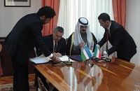 Signing A Loan Agreement In Republic Of Uzbekistan