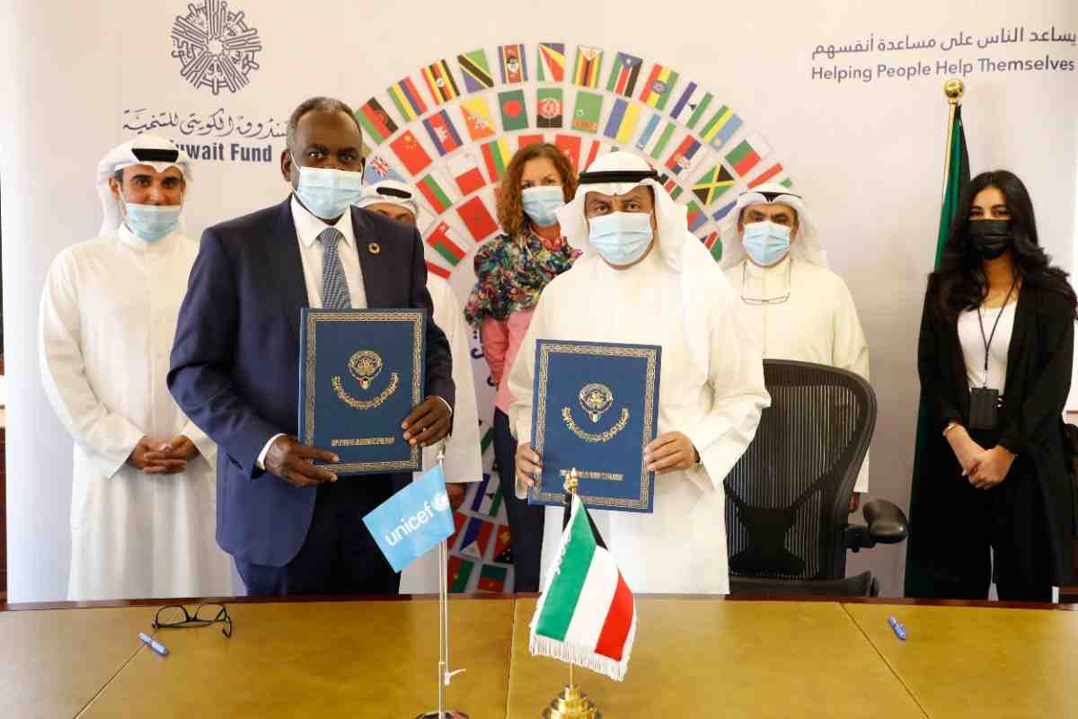 توقيع إتفاقية منحة للإسهام في برنامج دعم الأطفال المصابين بالسرطان في الجمهورية العربية السورية بين الصندوق الكويتي للتنمية الإقتصادية العربية ومنظمة الأمم المتحدة للطفولة (اليونيسف)